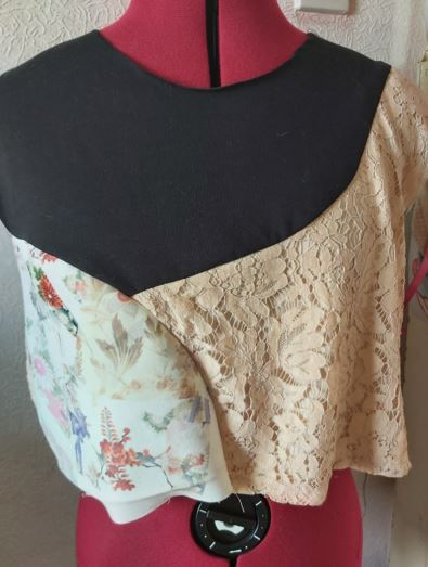 Image of handmade crop top
