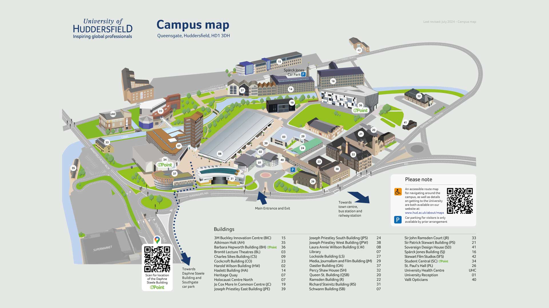 Campus map July 2024