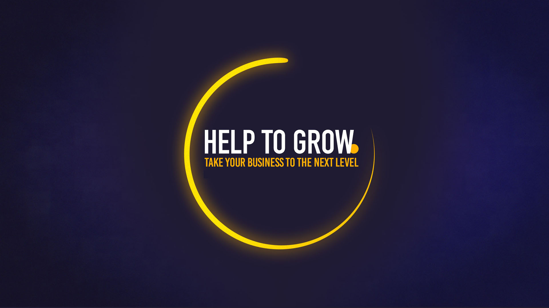A graphic of the help to grow programme in huddersfield business school
