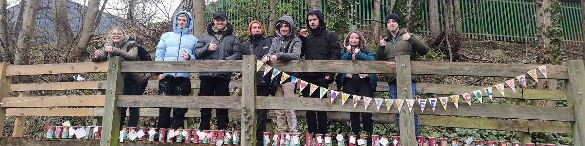 Kirklees College Students on the Bridge