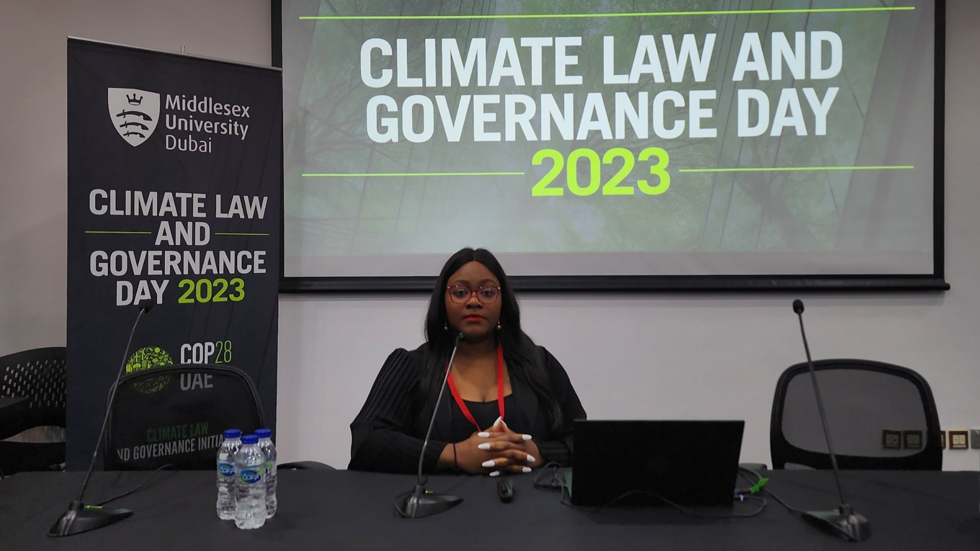 Dr Kikelomo Kila at the COP28 conference in Dubai